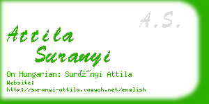 attila suranyi business card